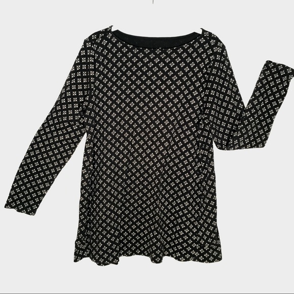 J. Jill Tops - J.Jill Black Motif Tunic Top